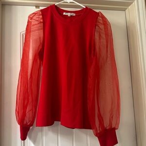 Beautiful Sheer Sleeve elegant blouse NWOT ❤️
